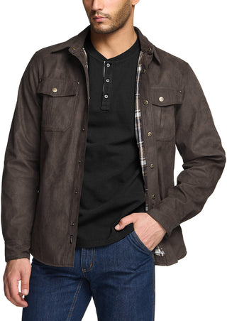 Rugged Suede Flannel Lined Jacket [HOK700]