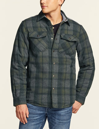 Quilted Flannel Shirt Jacket [HOK730]