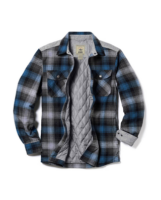 Quilted Flannel Shirt Jacket [HOK730]