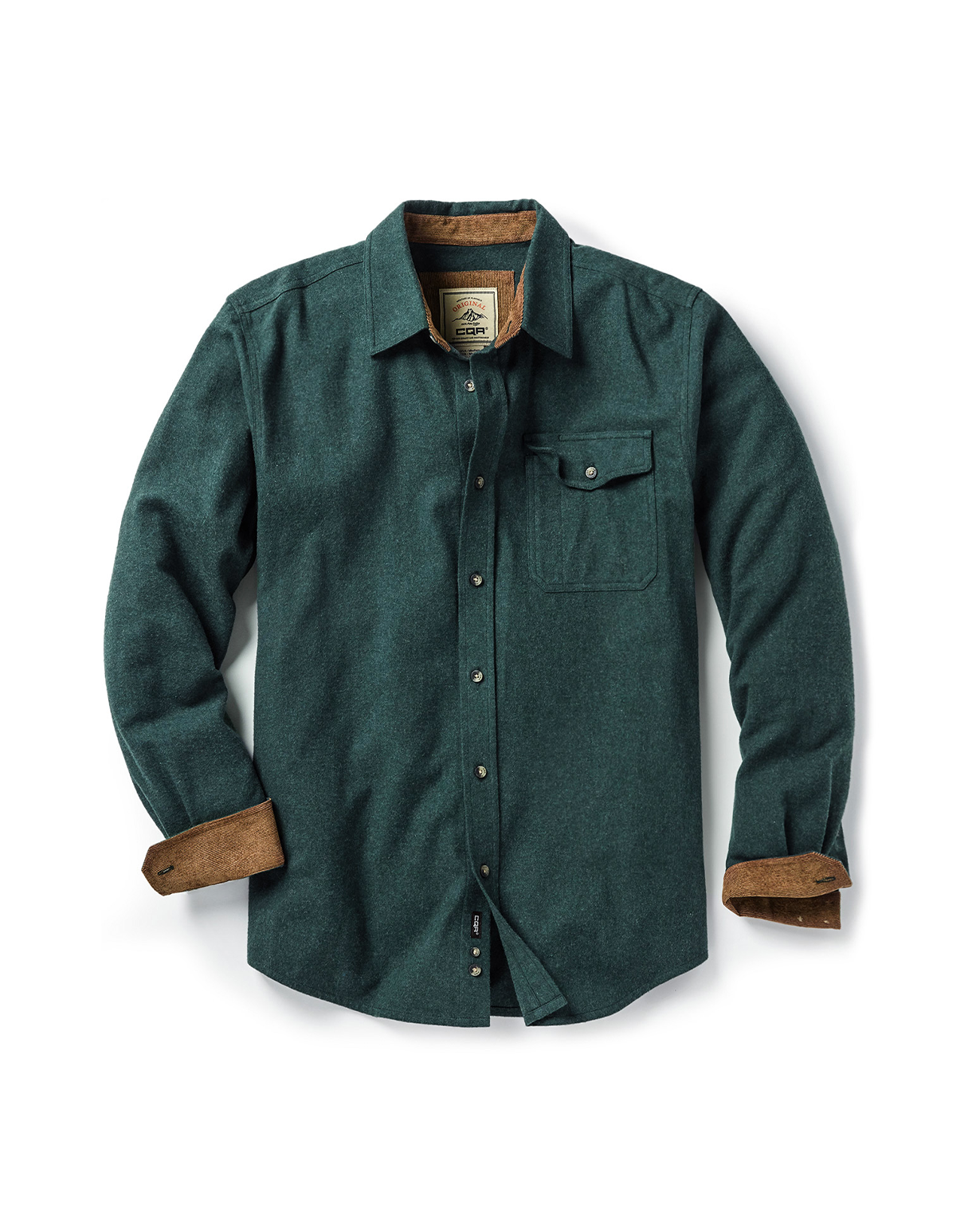 Solid Flannel Shirt [HOF113] – CQR-Tactical Gear